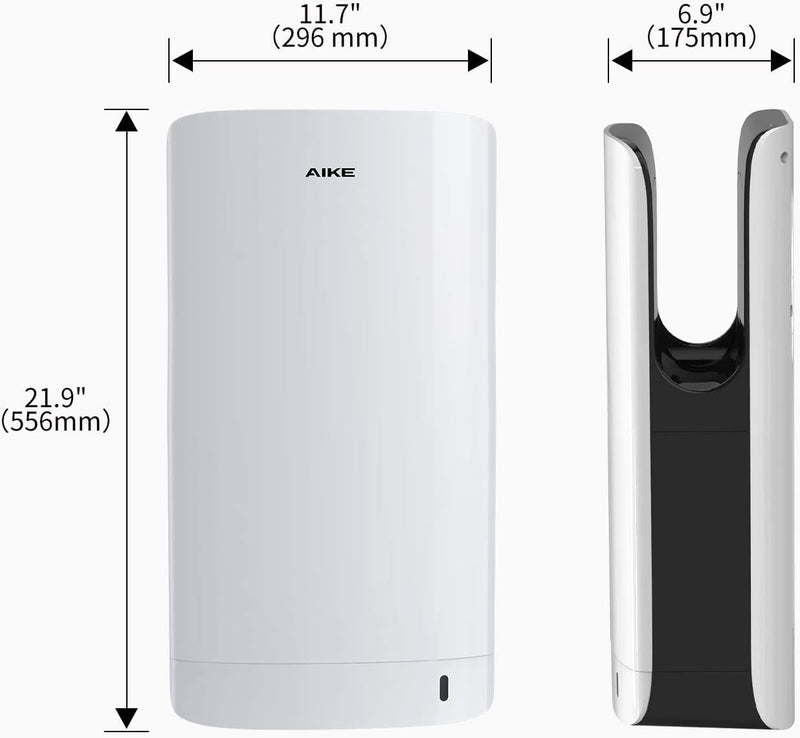 AIKE AK2065 Händetrockner Doppelseitiger, Professionelle Händetrockner Elektrisch für gewerbliche Nu