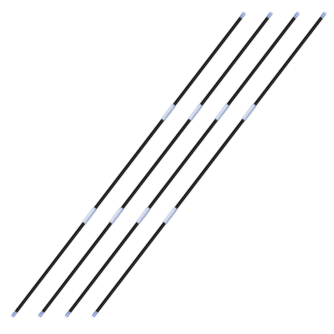Faserstäbe 4 Stück, 8,5 mm, 102 cm Lang, für Geschenkpapier Aufbewahrung Faserstäbe (4 Stück), Faser