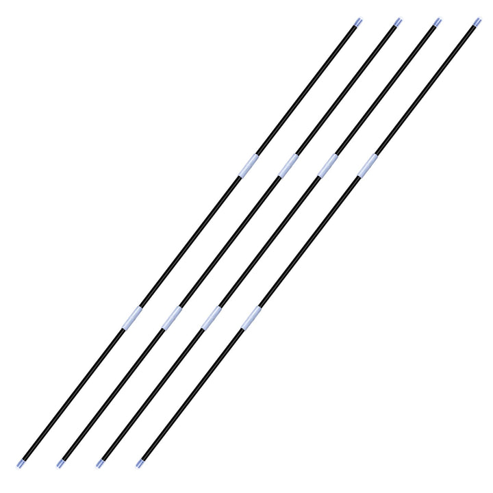 Faserstäbe 4 Stück, 8,5 mm, 102 cm Lang, für Geschenkpapier Aufbewahrung Faserstäbe (4 Stück), Faser