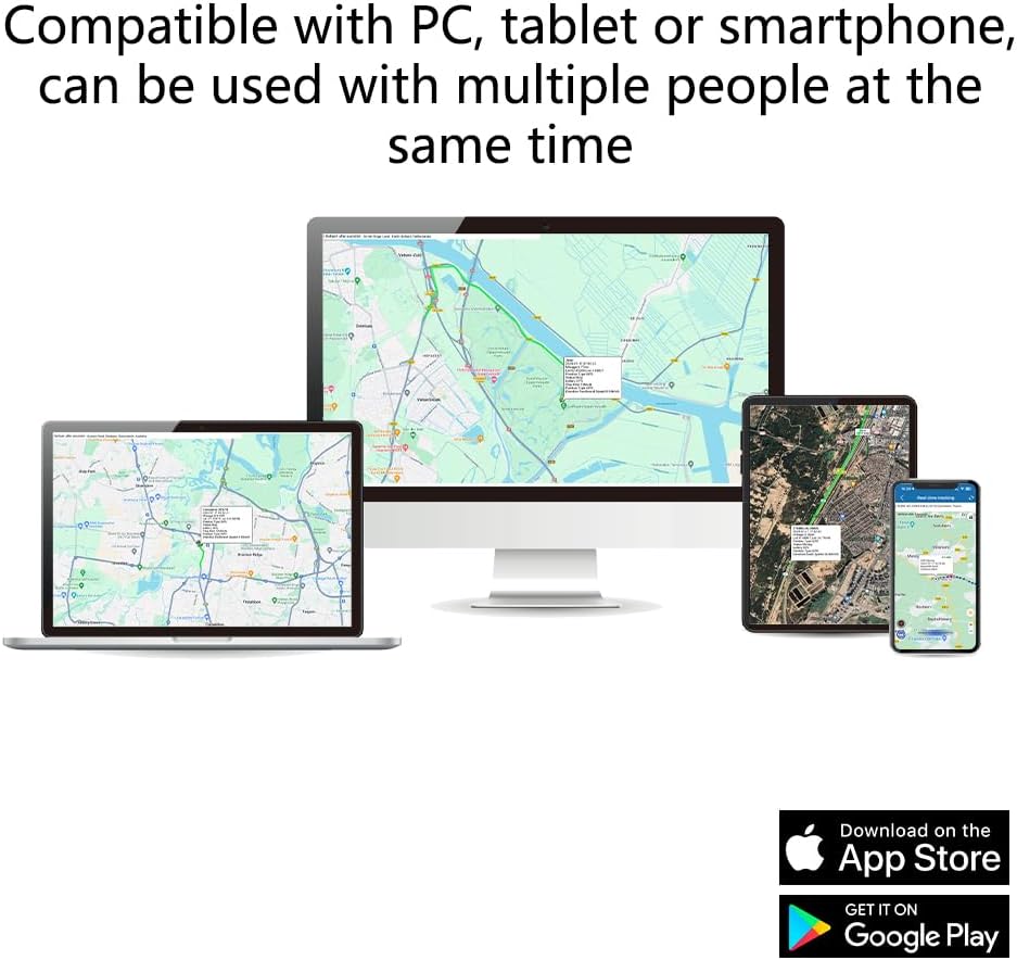 TKMARS Klein 4G Auto GPS, integrierte SIM-Karte(ABO erforderlich), 60 Tage Lange Akkulaufzeit, Magne