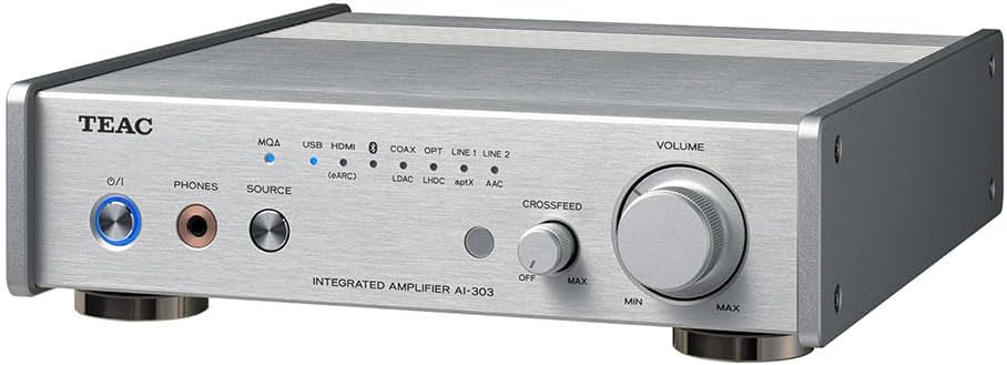 TEAC Reference AI-303 Hi-Res USB DAC Stereo-Vollverstärker mit Hypex Ncore Technologie, Bluetooth un