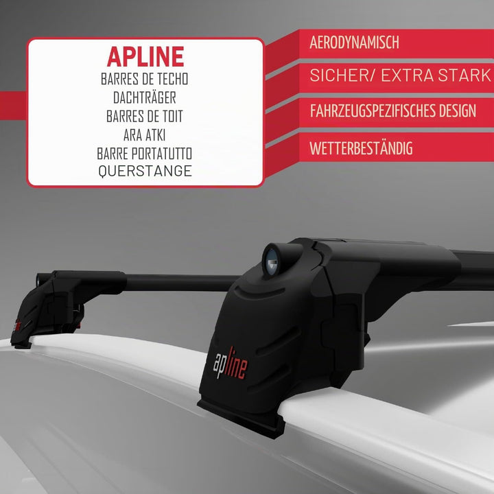 apline Kompatibel mit Peugeot 2008 II (P24) 2020-2025 ACE-2 Relingträger Dachträger Auto Gepäckträge