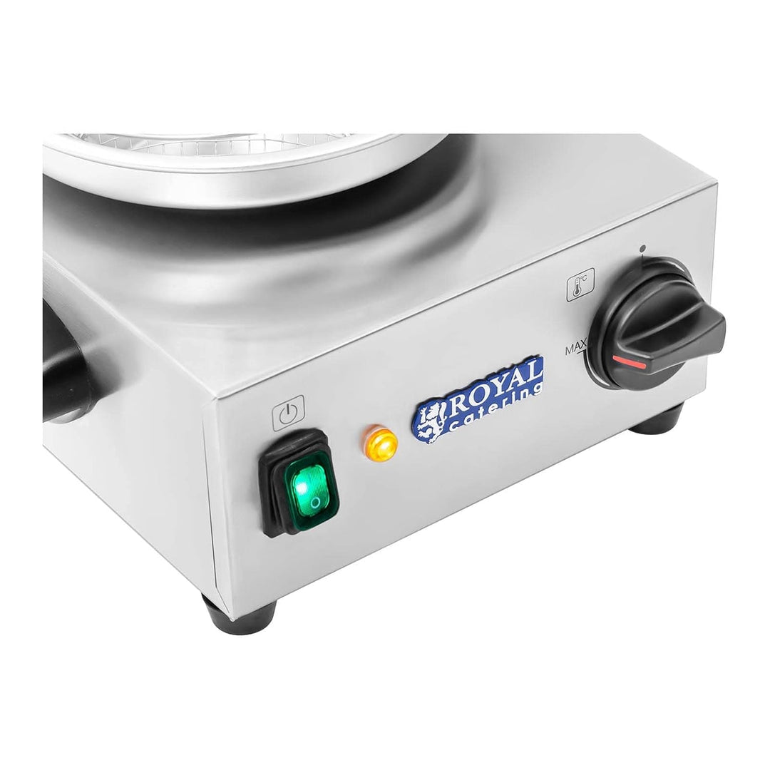 Royal Catering Hot Dog Maschine Gastro Hot-Dog Maker Professionell RCHW 800 (Leistung 800 Watt, Temp