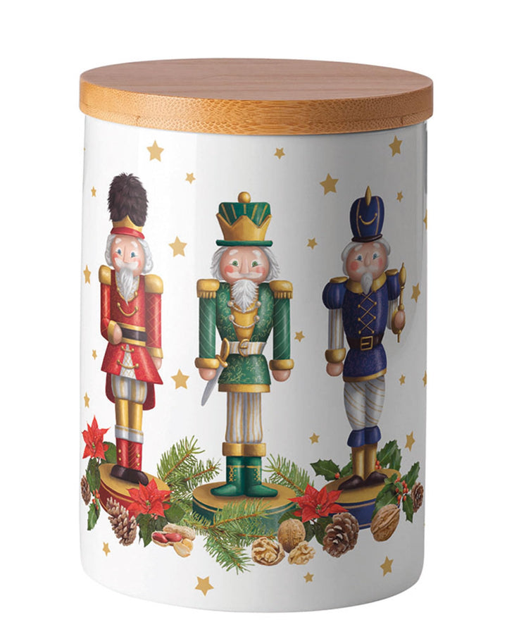 Ambiente Gebäckdose Keksdose 0,6 l Fine Bone China Weihnachtsmann Aufbewahrung Weihnachten Advent Pl