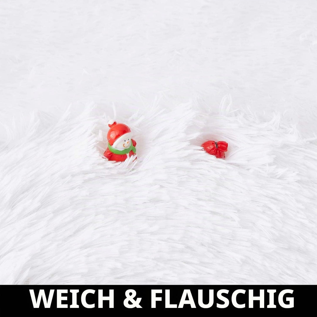 Rund Teppiche Hochflor Rund Teppich Wohnzimmer Langflor Teppiche für Wohnzimmer flauschig Shaggy Sch