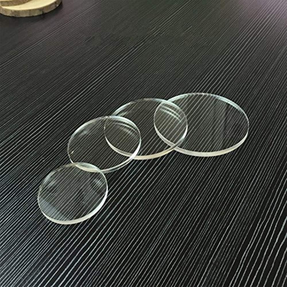Set aus 20 runden, 0,31 cm grossen, lasergeschnittenen Plexiglas-Scheiben von Meya Dia 6", Dia 6"