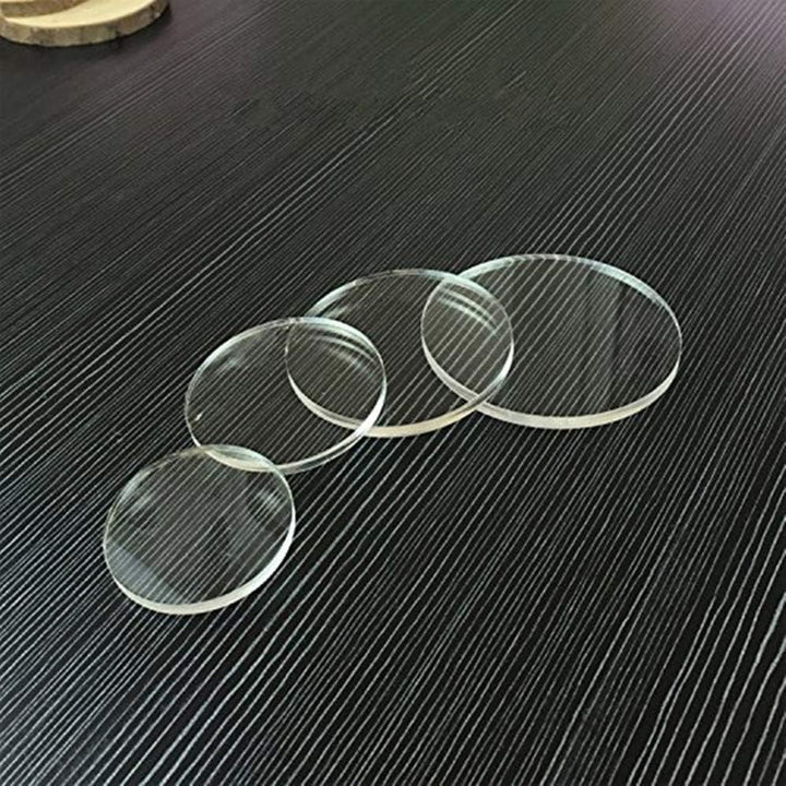 Set aus 20 runden, 0,31 cm grossen, lasergeschnittenen Plexiglas-Scheiben von Meya Dia 6", Dia 6"