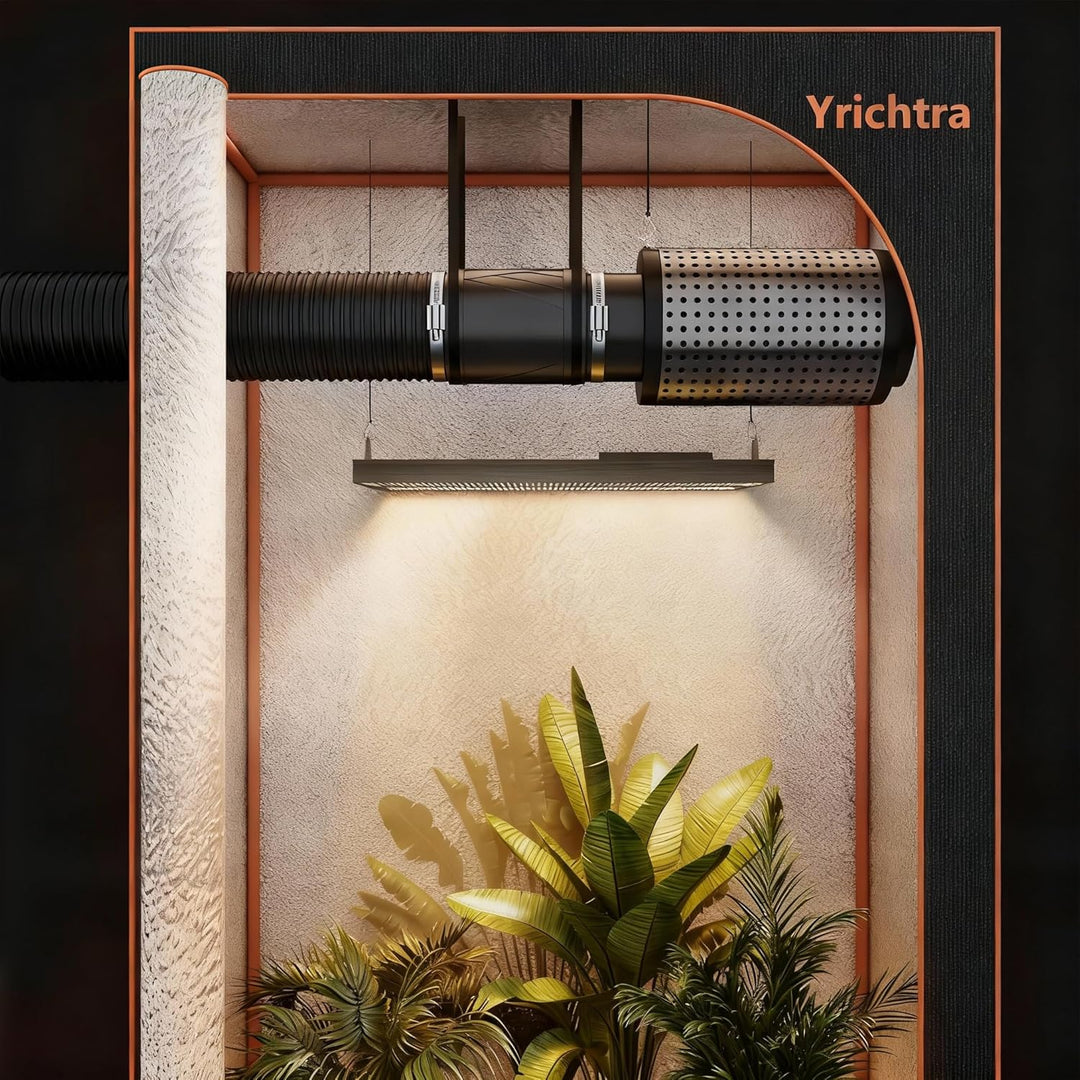 150mm Rohrventilator, 587 m³/h Rohrlüfter, Regelbar Rauchabzug Ventilator für Effiziente Luftzirkula