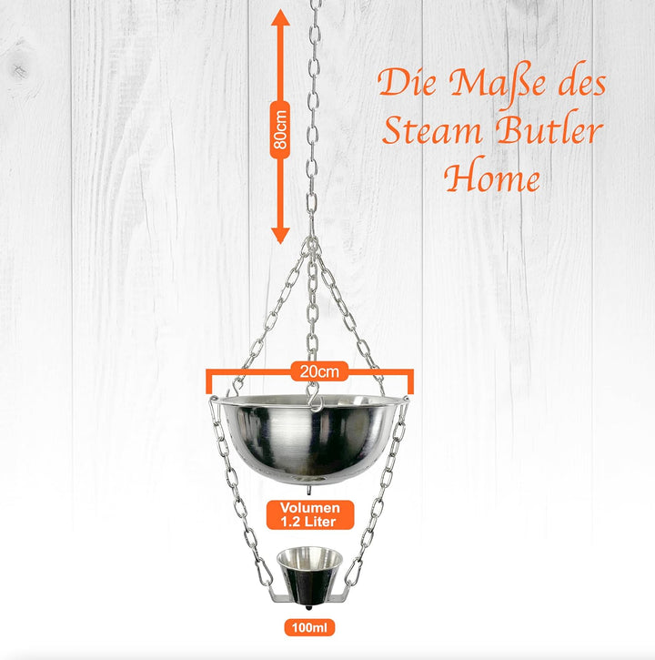 Original Steam Butler Home - Automatischer Aufguss für die Sauna/Heimsauna/Gartensauna - Material: E