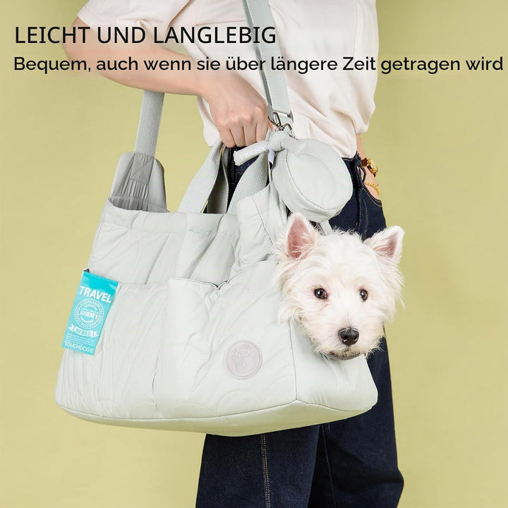 Macaron Cloud Haustiertragetasche für kleine Hunde und Katzen, leichte, tragbare Schulter- und Umhän