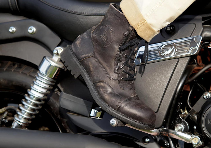 Falco Aviator Motorradstiefel 45 EU Braun, 45 EU Braun