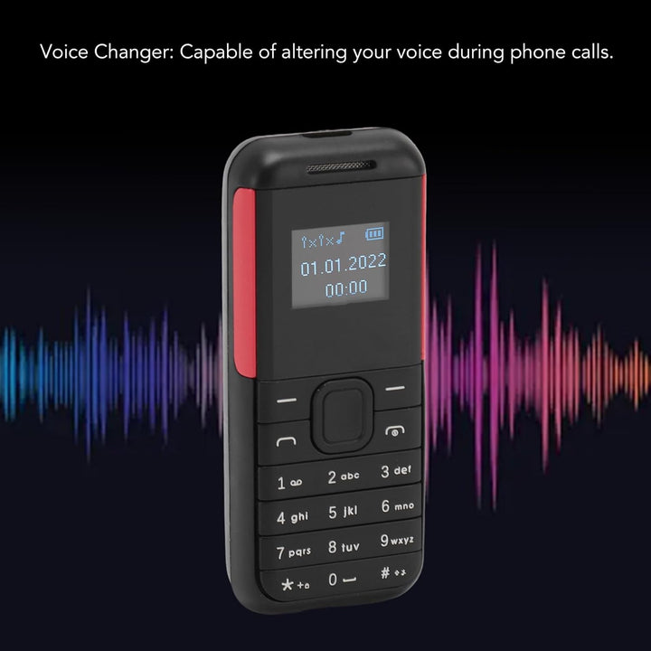 PUSOKEI KleinstesTelefon, Dual SIM Standby GSM Basistelefon mit Musik Player und Sprachwechsler, Str