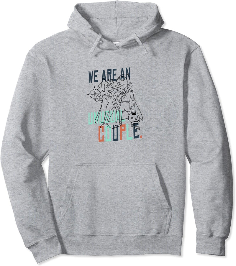 Marvel WandaVision Halloween We Are An Unusual Couple Pullover Hoodie