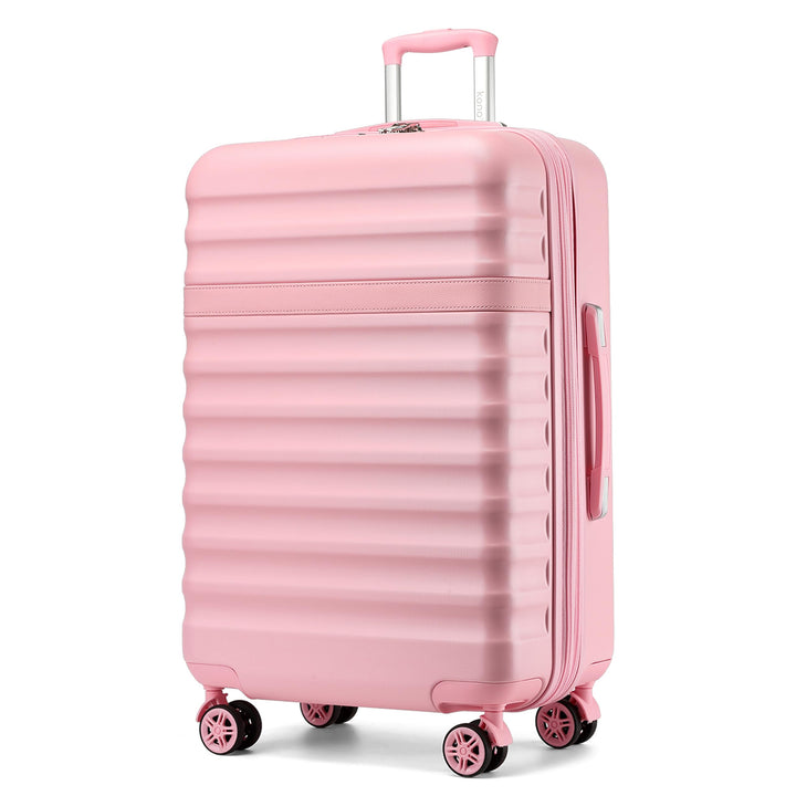 KONO Koffer Trolley Gross Koffer Reisekoffer von ABS+PC Hartschalenkoffer mit 4 Rollen TSA Schloss (