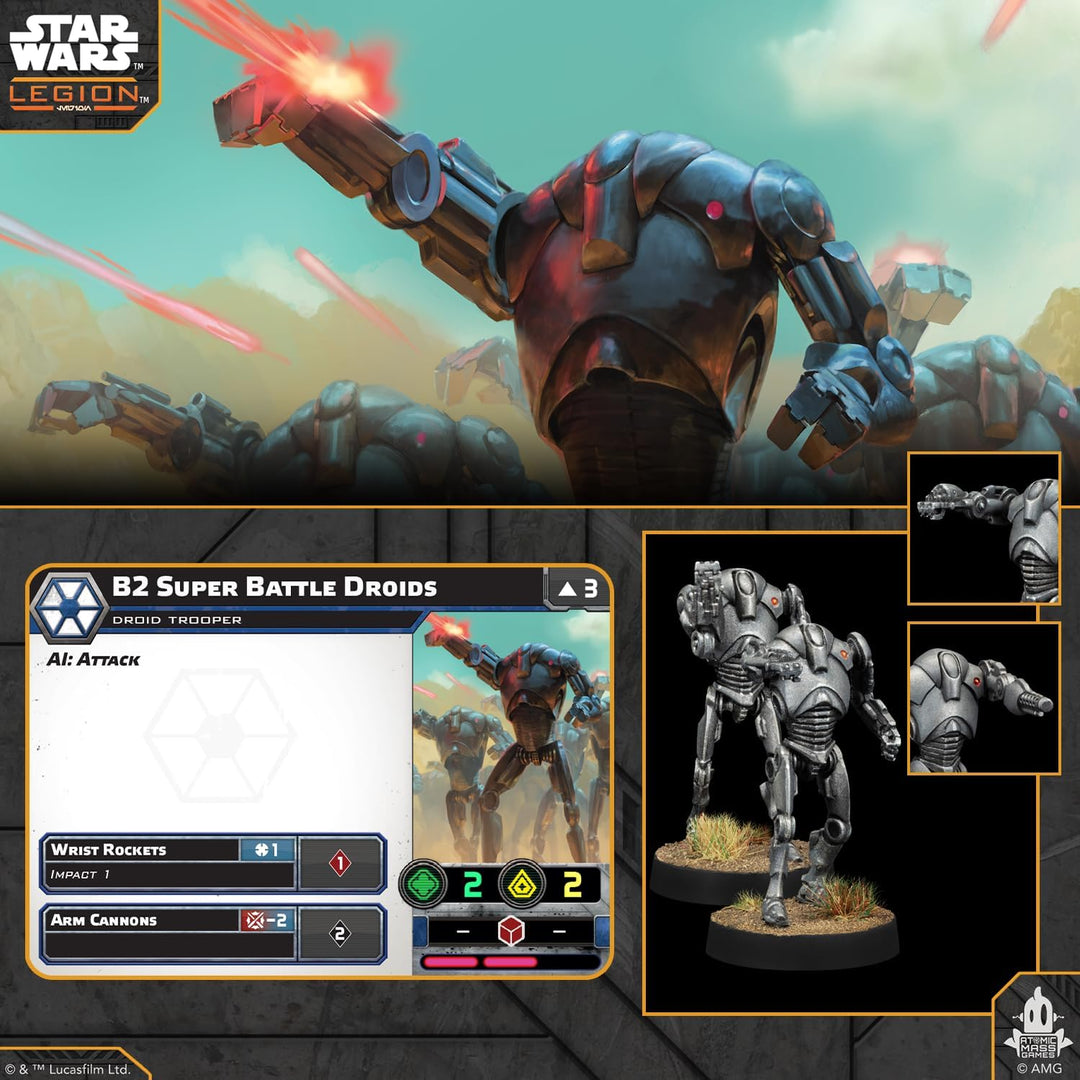 Atomic Mass Games, Star Wars Legion - B2 Super Battle Droids (B2-Superkampfdroiden), Erweiterung, Ta