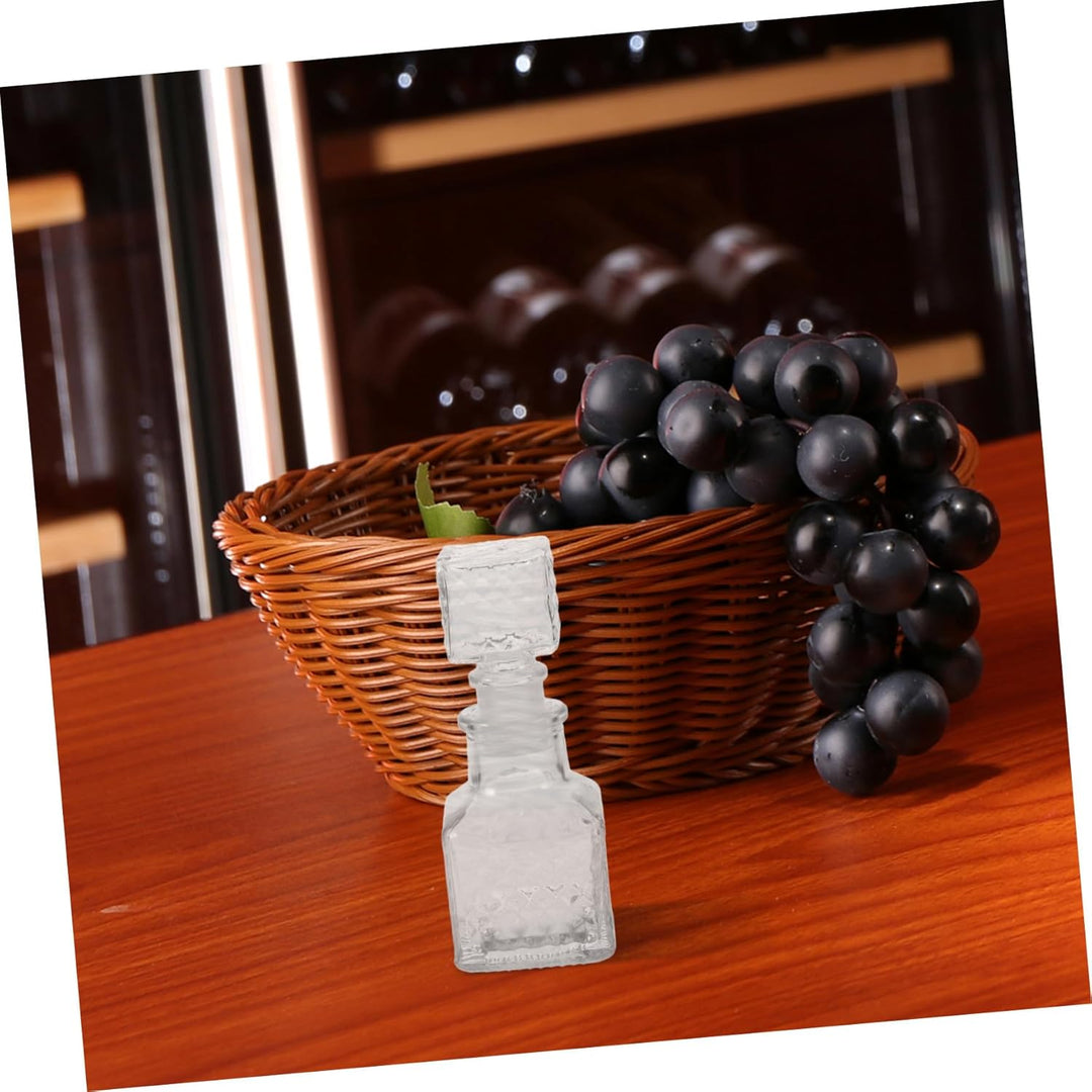 VICASKY 50 Ml 6 Stück Glas Probe Flaschenset Transparent Mit Versiegelung Praktisch Für Wein Und Whi