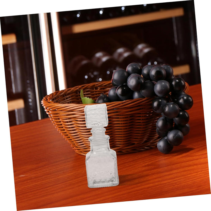 VICASKY 50 Ml 6 Stück Glas Probe Flaschenset Transparent Mit Versiegelung Praktisch Für Wein Und Whi