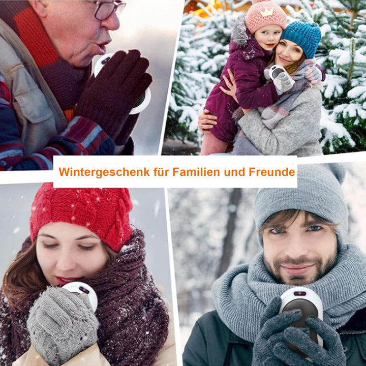 Aitesuo Handwärmer Wiederaufladbar, USB Taschenwärmer mit 6000mAh/10000mAh Tragbarer Powerbank Elekt