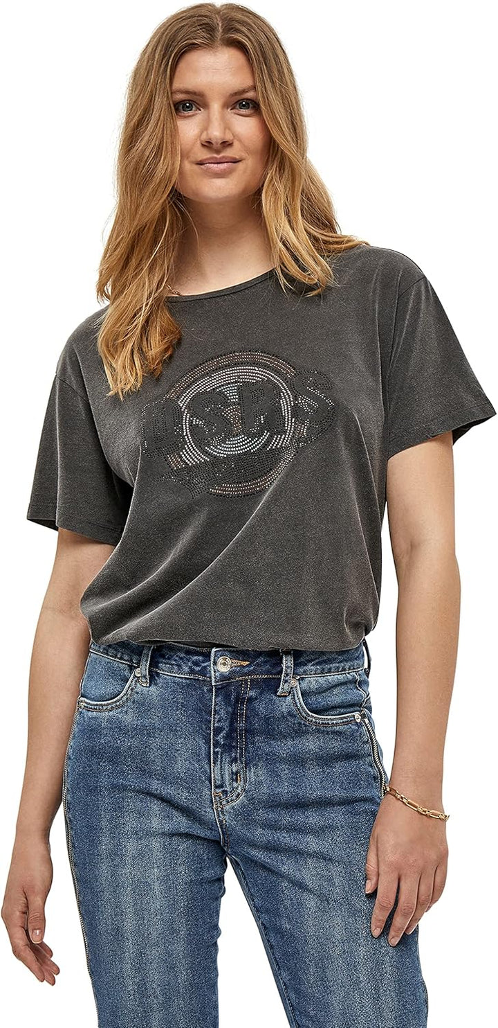 Desires Damen Hattie Tee T-Shirt L 9000 Black, L 9000 Black