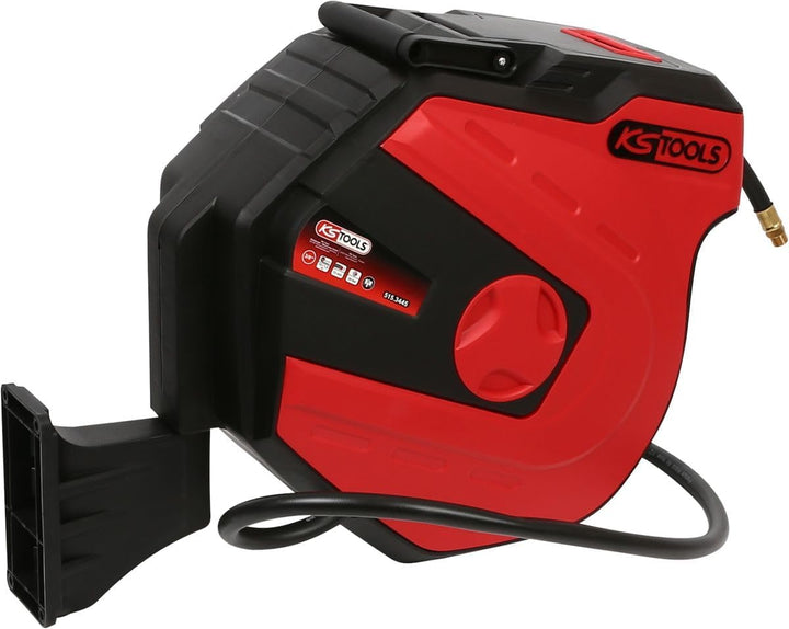 KS Tools 515.3445 Automatischer Druckluftschlauch-Aufroller, Ø 13mm x 15m