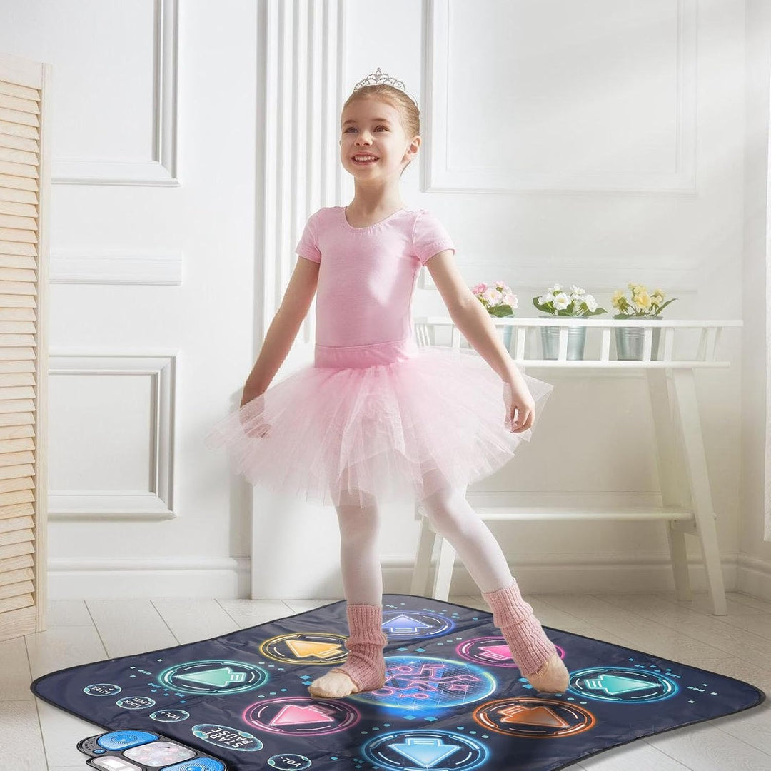 LED Tanzmatte, Interaktives Multi-Level Challenge Spiel, Kinder Spielzeug Tragbar, for Zuhause Schul