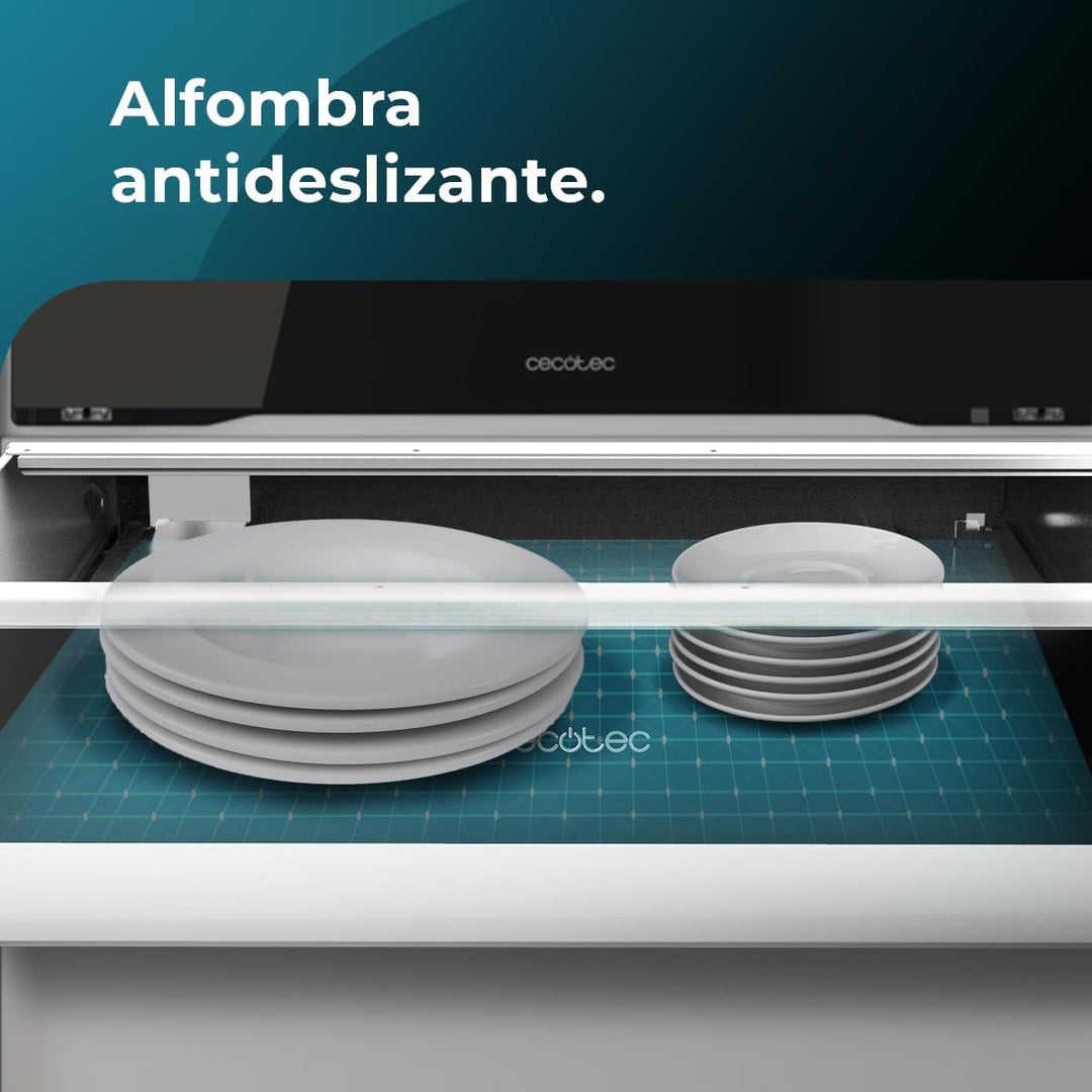 Cecotec Wärmeschubladen 60cm Bolero Hexa WD Edge 470W maximale Leistung, einstellbare Temperatur 30-