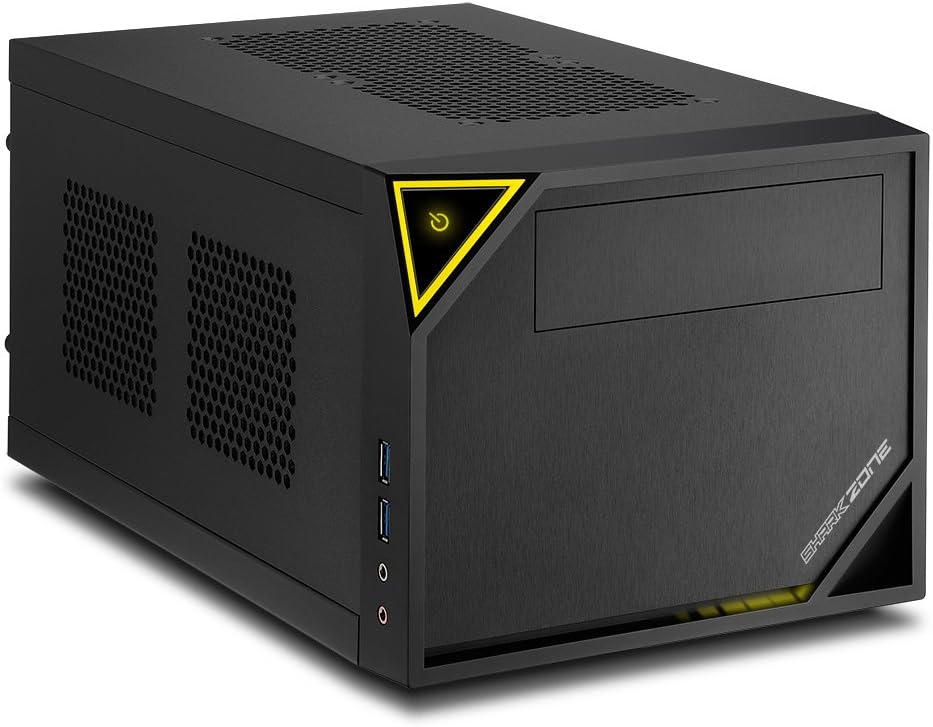 Sharkoon Shark Zone C10 PC-Gehäuse (Mini-ITX, 1x 5,25 extern, 1x 2,5 Zoll/3,5 Zoll intern, 2x USB 3.