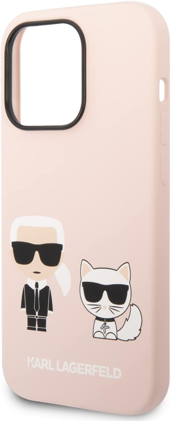 KARL LAGERFELD KLHMP14XSSKCI Hülle für iPhone 14 Pro Max 6,7" hardcase Hell-Pink