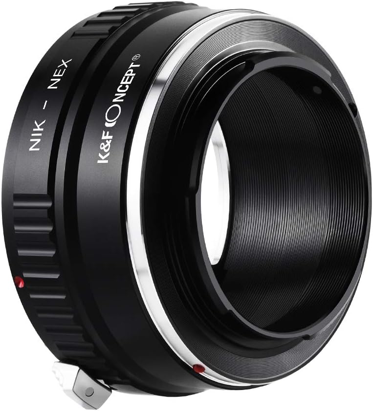 K&F Concept Nikon AI-NEX Objektivadapter,Adapter Ring,Sony NEX Adapter,Objektiv Adapterring für Niko