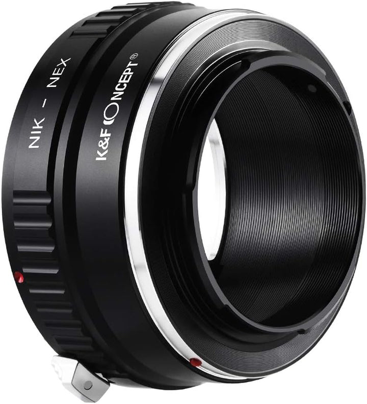 K&F Concept Nikon AI-NEX Objektivadapter,Adapter Ring,Sony NEX Adapter,Objektiv Adapterring für Niko