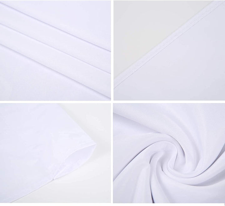 Hintergrund Fotografie Weiss, 3x3m/9.8x9.8ft Anti-Falten White Fotowand Hintergrund Polyester Faltba