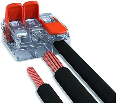 intervisio Sortimentsbox mit WAGO Klemmen 25 Stück Set Sortiment 10x 221-412 | 10x 221-413 | 5x 221-