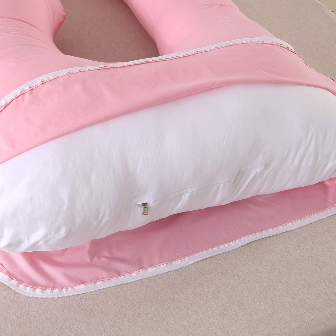 SHANNA Schwangerschaftskissen Seitenschläferkissen Stillkissen U Förmiges XXL Stützkissen 70*145CM G