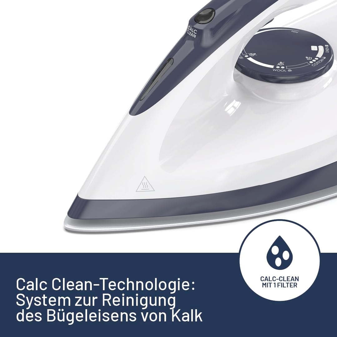 Imetec Rapidvapor Plus - Dampferzeuger-Bügeleisen, betriebsbereit in 1 Minute, 1,2 L Tank, Sohle mit