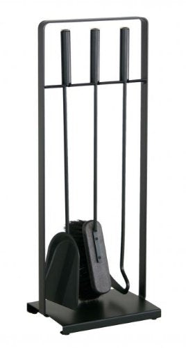 Kaminbesteck mit 3 Geräten in schwarz (52315-025) von Heibi