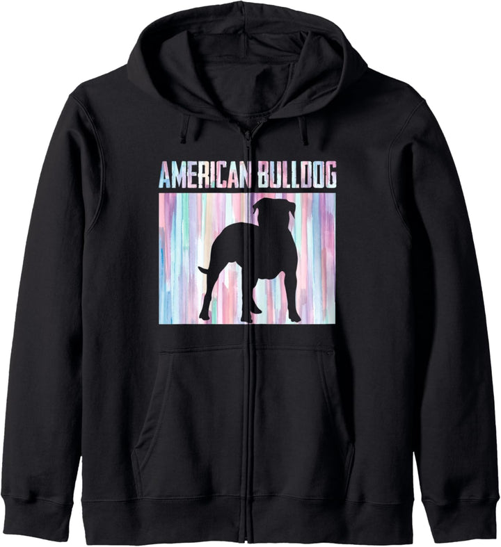 American Bulldog Vintage | American Bulldog Geschenk Kapuzenjacke