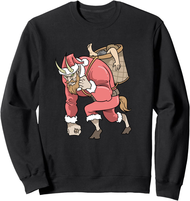 Krampus Gehörnter Ziegen Dämon Percht Weihnachten Sweatshirt
