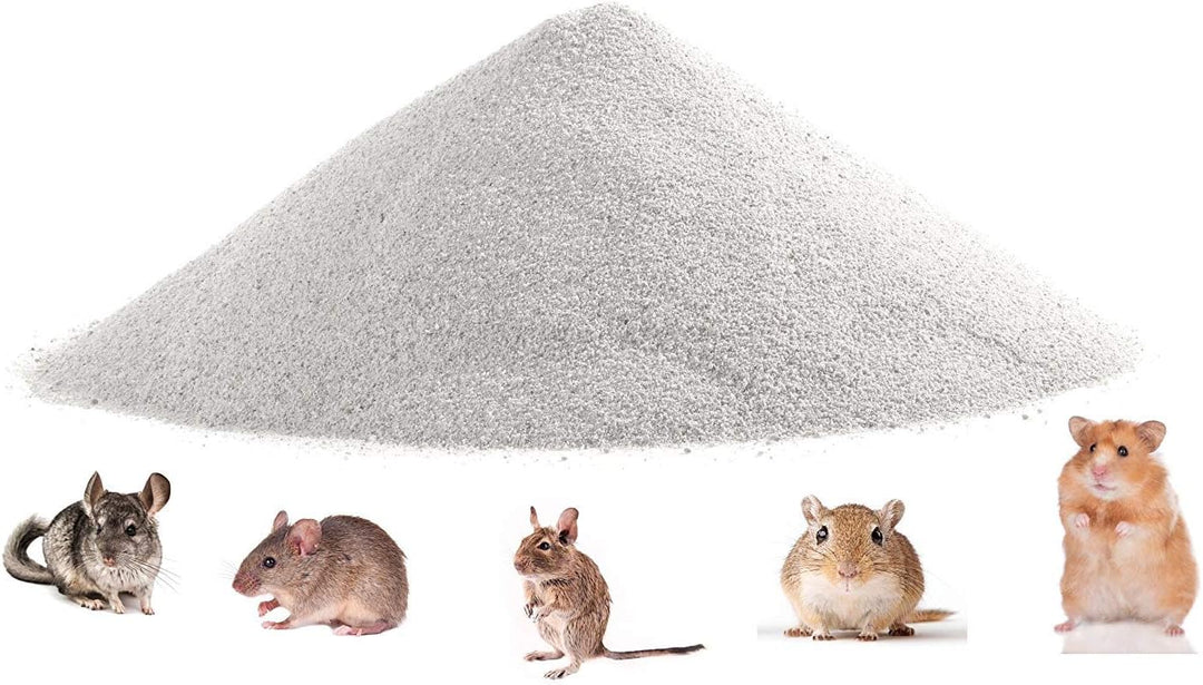 Doubleyou Geovlies & Baustoffe 10 kg. Chinchilla Sand Badesand - Made in Germany - abgerundete Körnu