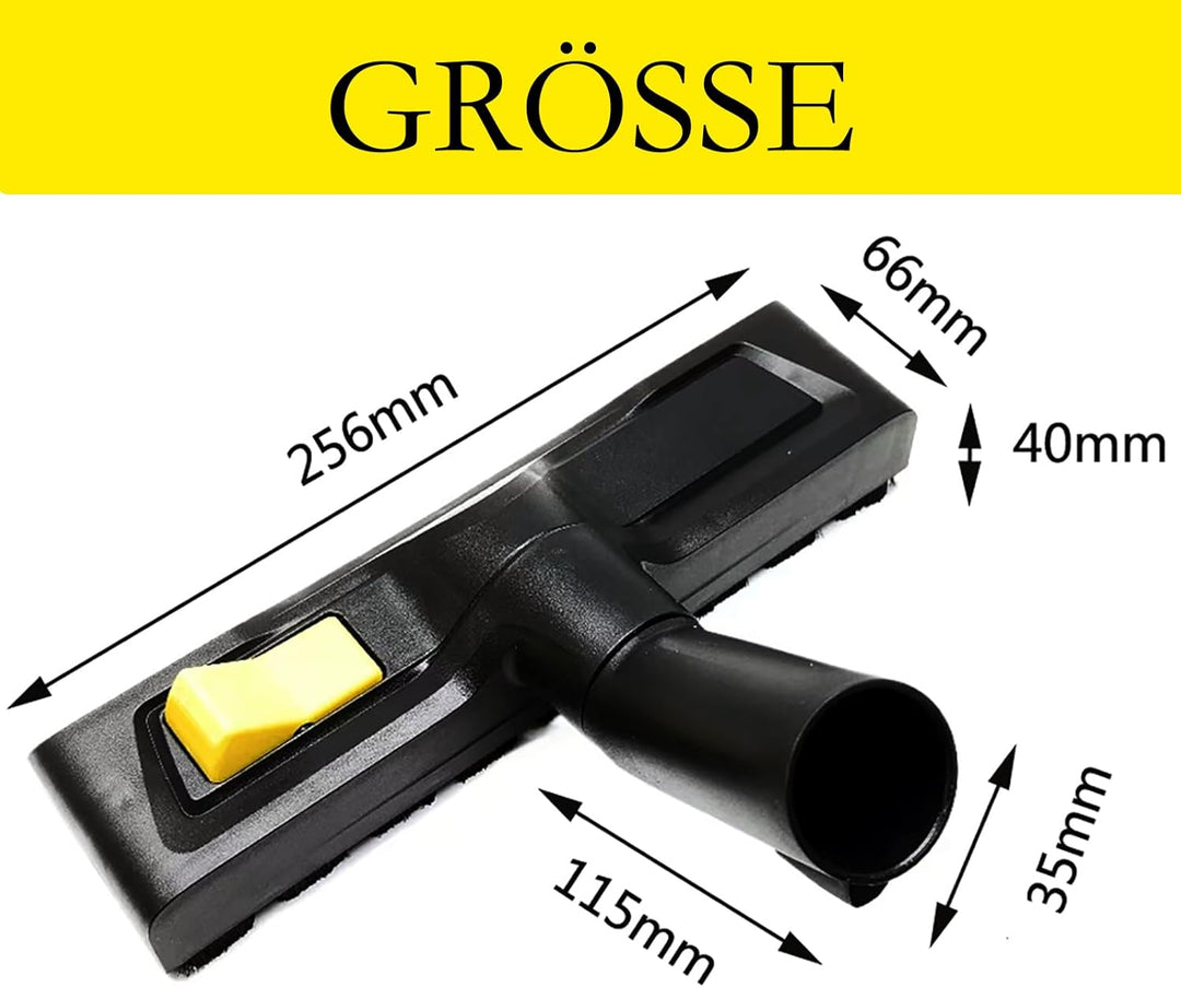 Bodendüse für Kärcher WD3, WD4, WD5, WD6, 35mm Staubsauger Bodendüse Ersatz, Trockensaugdüse & Nasss