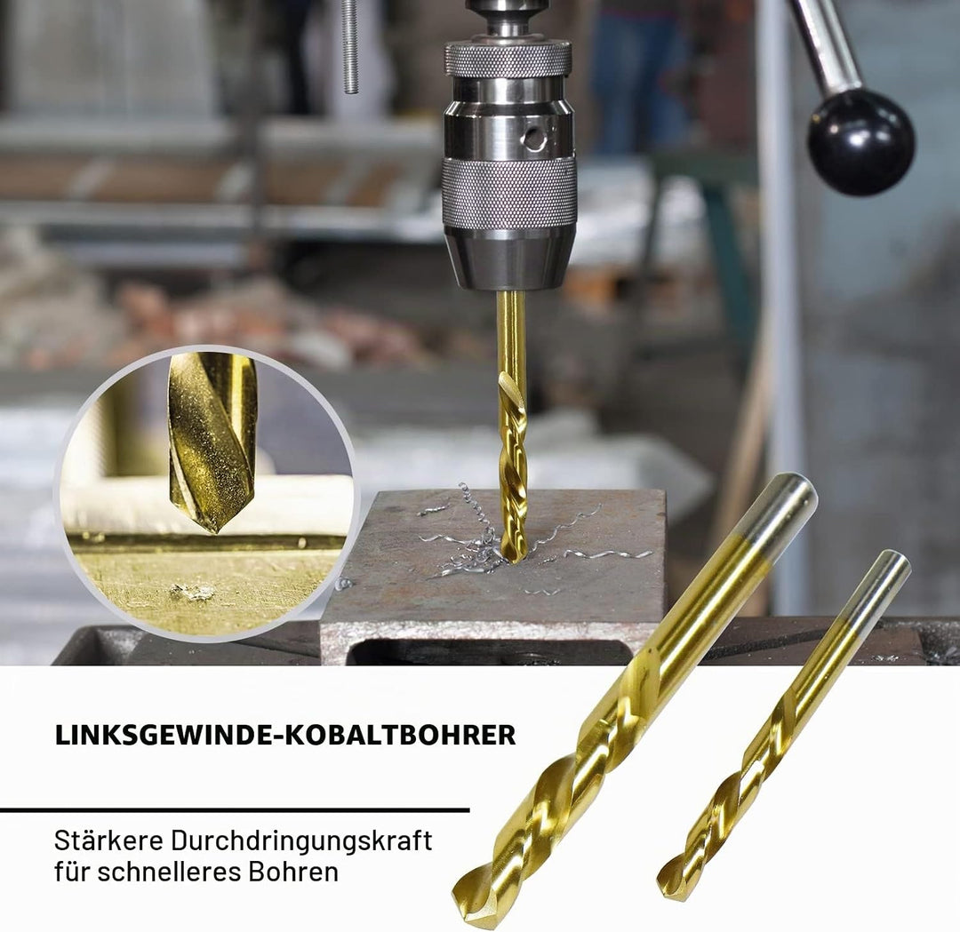 CCLIFE 49tlg 3/8" Cr-Mo Spezial Steckschlüssel Einsatz Linksausdreher Schraubenausdreher Nuss Steckn