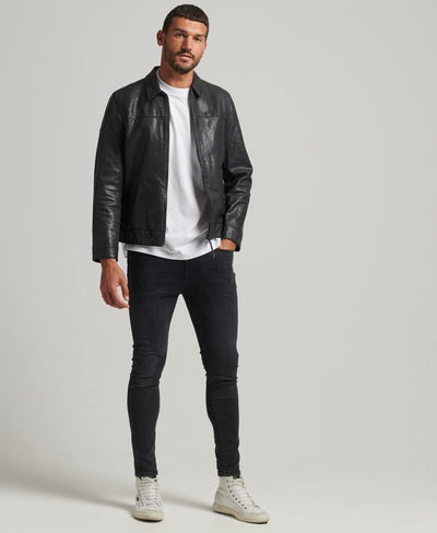 Superdry Herren Leder Jacke, S