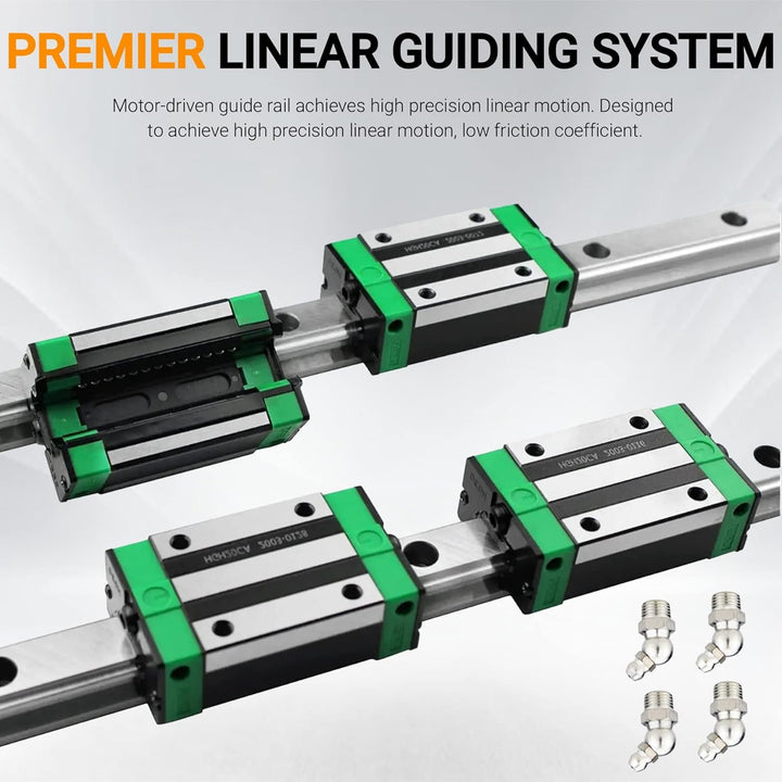 CNCYEAH Linearführung set 2 Stücke HGR25 Linearschiene 300 mm Linearführungsschiene + 4 Stück HGH25C