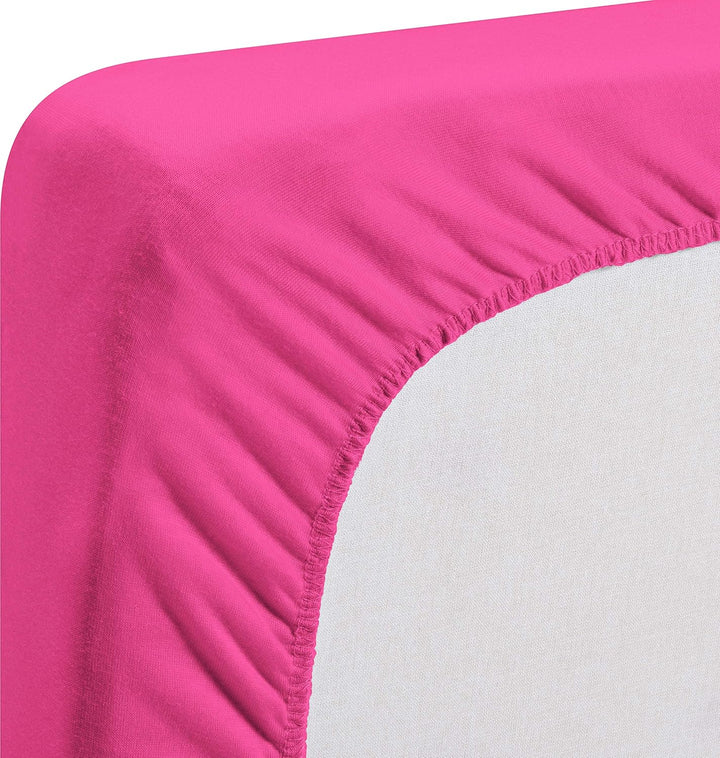 Playshoes 770321-18 Jersey-Spannbettlaken, Wasserdicht und Atmungsaktiv, 70 x 140 cm, pink, rosa Pin