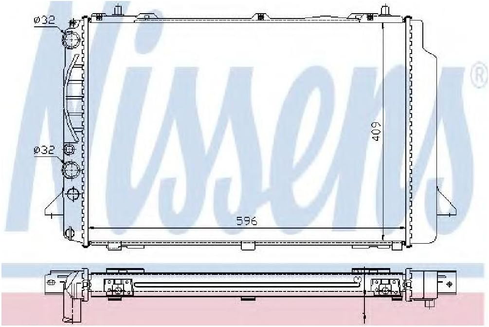 Nissens 60466A Kühler, Motorkühlung