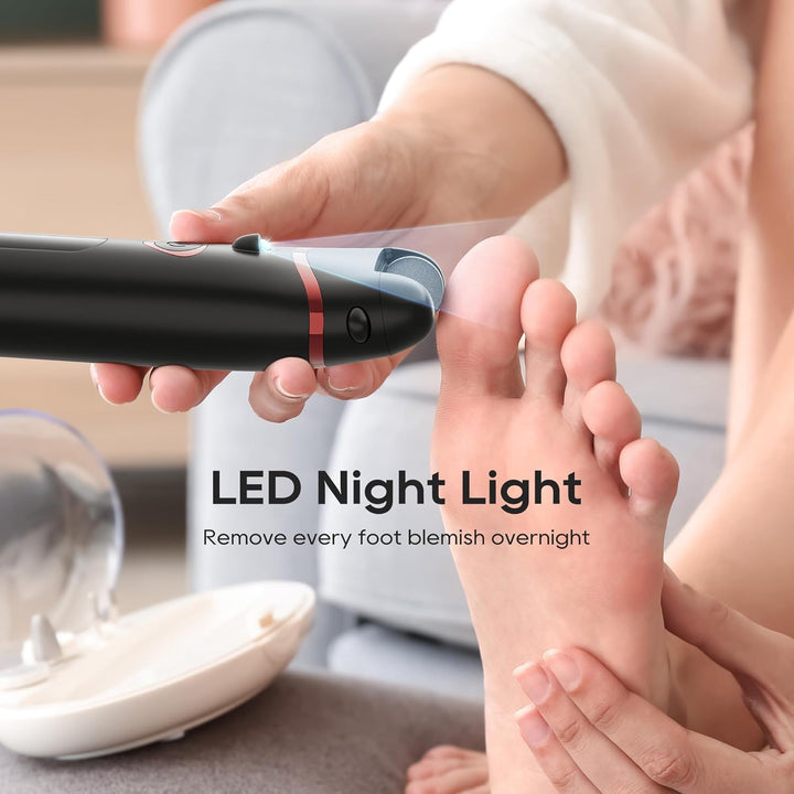 Hornhautentferner Elektrisch, Hornhaut Entfernen fuss Wiederaufladbar,Pedi Vac mit 3 Ersatzwalzen 2
