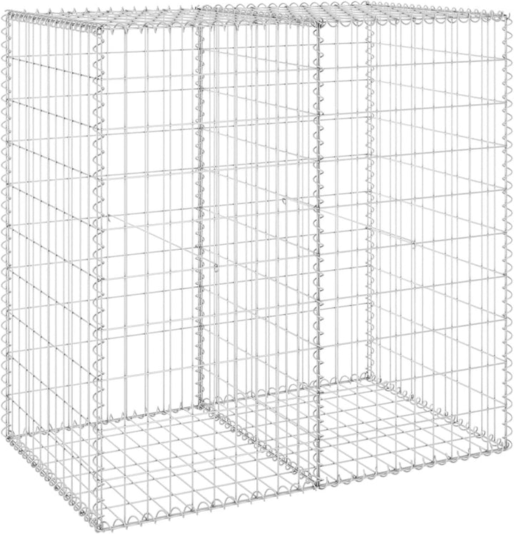 Tidyard Gabionenwand mit Abdeckung Gabione Steingabionen Steinkorb Gabionen Wand Drahtkorb Draht Mau