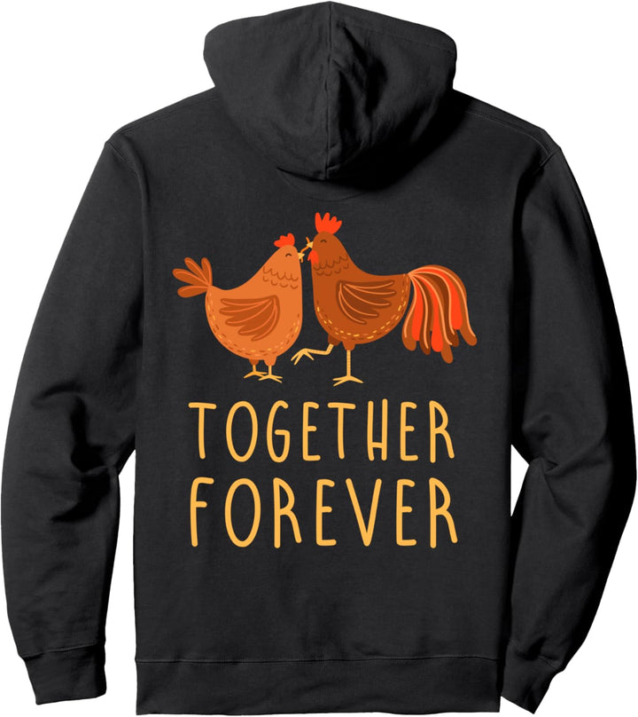 Verliebtes Paar Liebespaar Liebe Partner Look Hühner Hahn Pullover Hoodie
