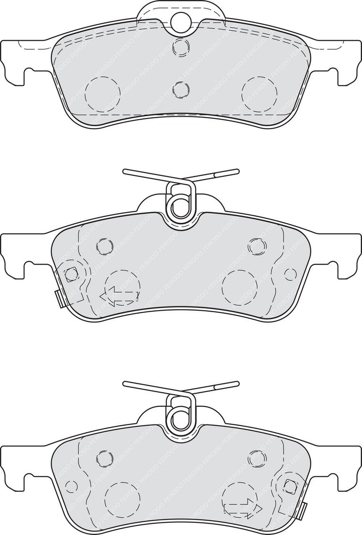 Ferodo FDB4041 Bremsbelagsatz, Scheibenbremse - (4-teilig) - (4 Stück)