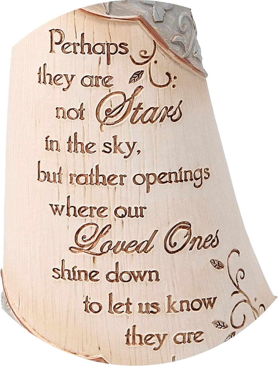 Pavilion Gift Company Elements Beileidsengel mit Stern, 22,9 cm Stars in the Sky, Stars in the Sky