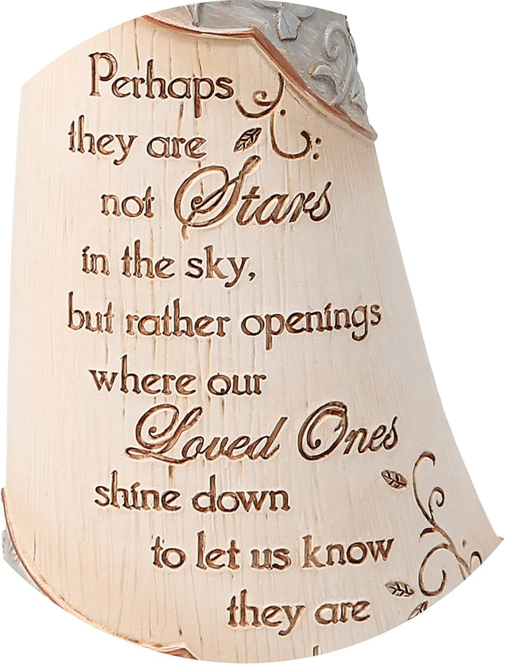 Pavilion Gift Company Elements Beileidsengel mit Stern, 22,9 cm Stars in the Sky, Stars in the Sky